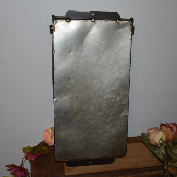 Vintage Rustic Silver Galvanized Metal Mailbox Country Farmhouse Decor - Picture 11 of 16